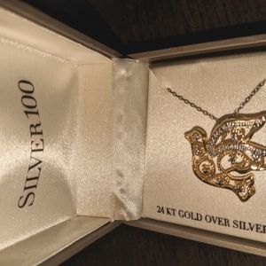 Sterling 100 Infinity Dove Pendant